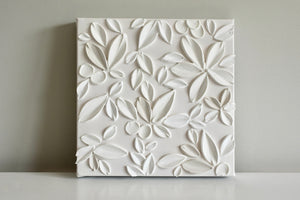 SOLD - Cream Ivy 10" x 10"