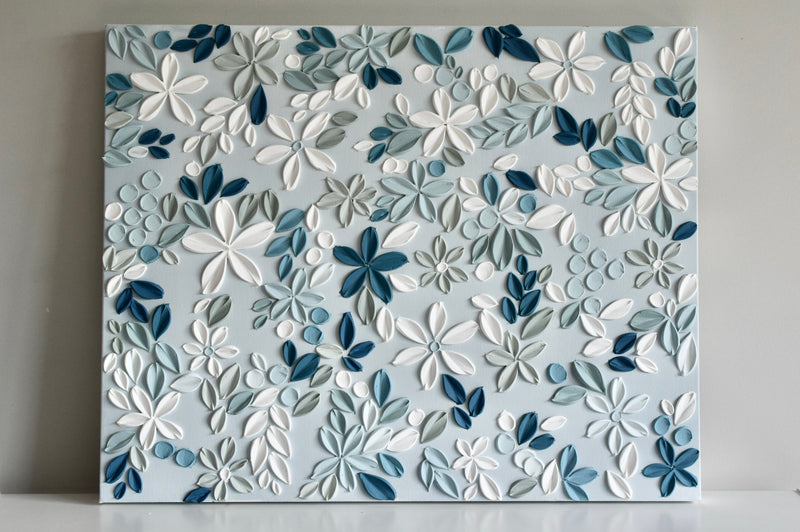 SOLD - Sapphire Garden 24" x 30"