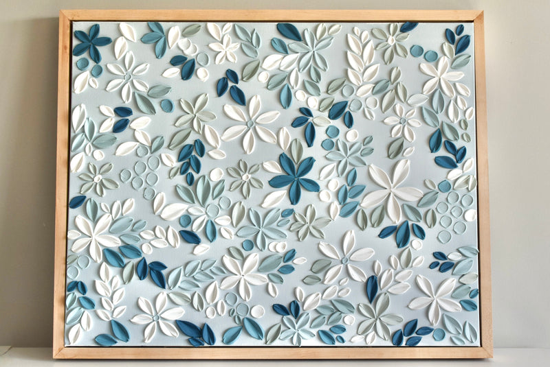 SOLD - Sapphire Garden 24" x 30"