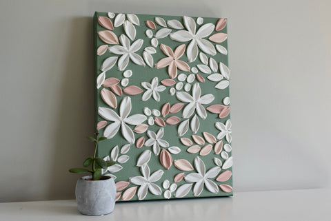 SOLD - Blossoming Rosebuds 12" x 16"