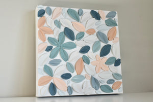 SOLD - Terracotta Turquoise 10" x 10"