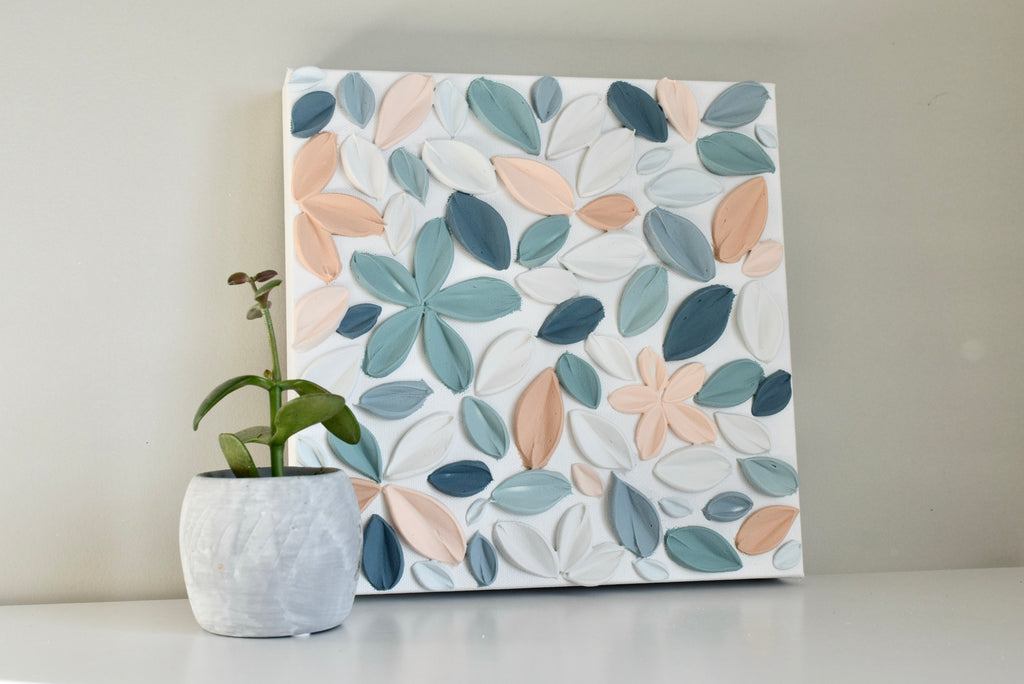 SOLD - Terracotta Turquoise 10" x 10"