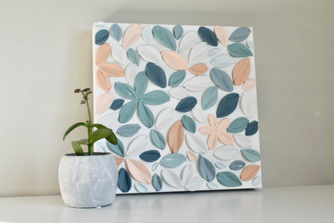 SOLD - Fresh Florals 20" x 20"