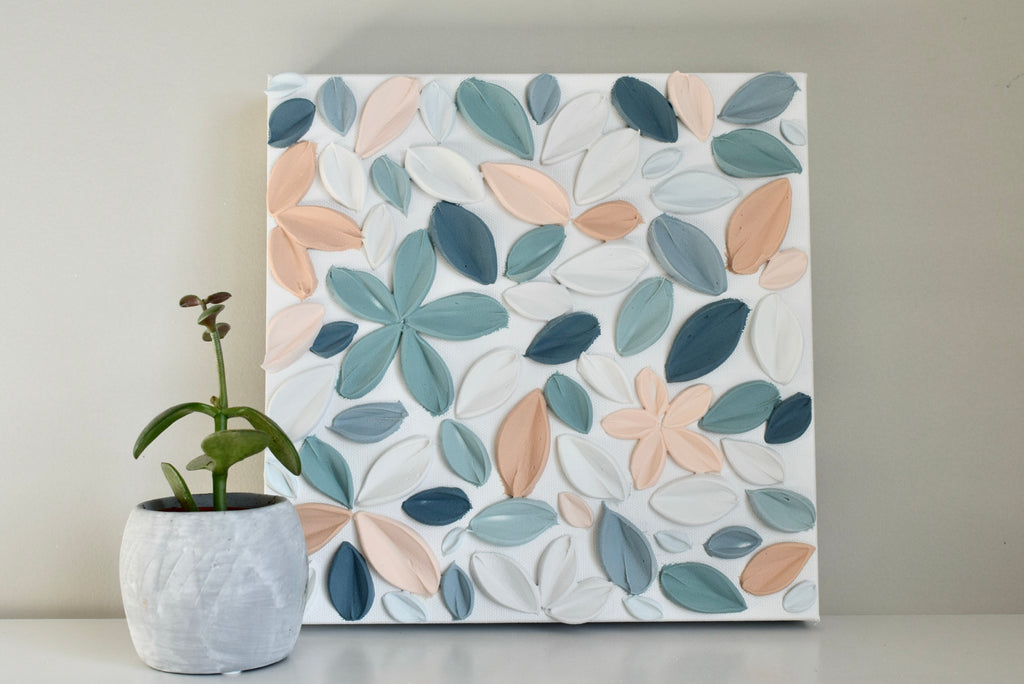 SOLD - Terracotta Turquoise 10" x 10"