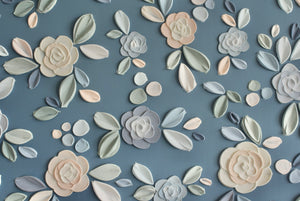 SOLD - Country Rose Garden 20" x 20"