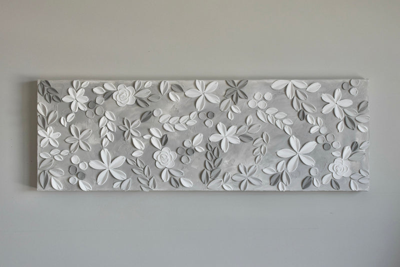 SOLD - Grey Ivy 12" x 36”