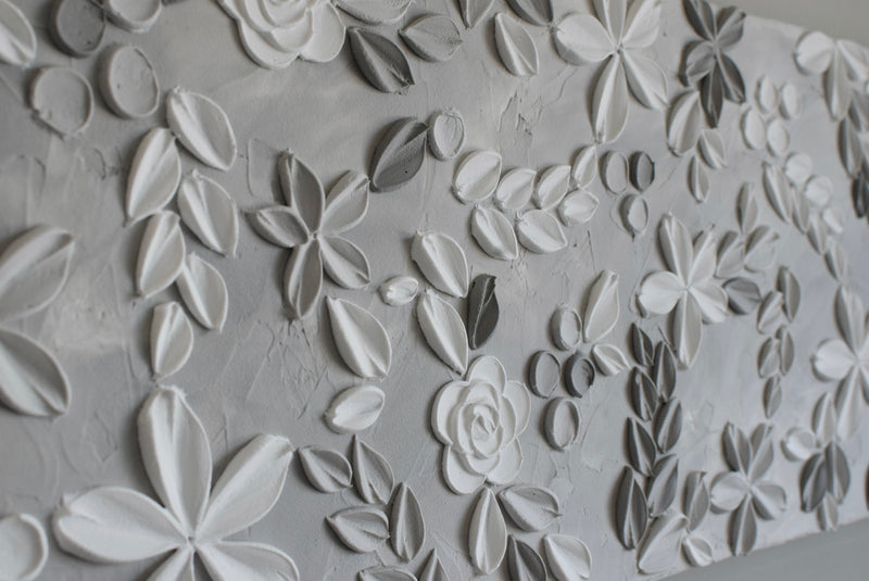 SOLD - Grey Ivy 12" x 36”