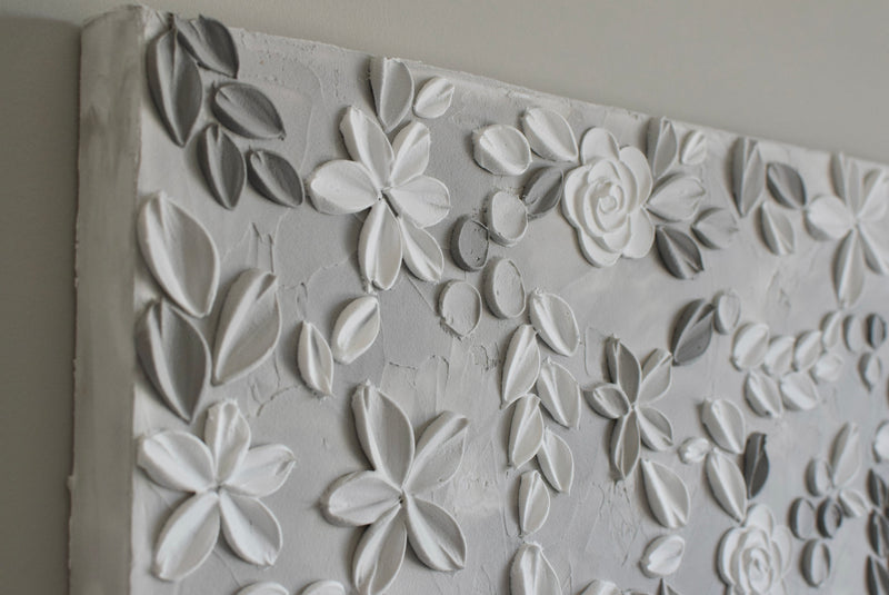 SOLD - Grey Ivy 12" x 36”