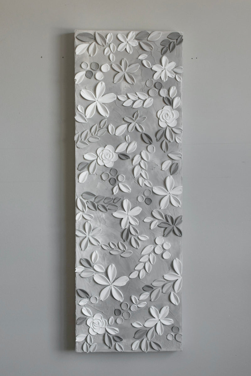 SOLD - Grey Ivy 12" x 36”