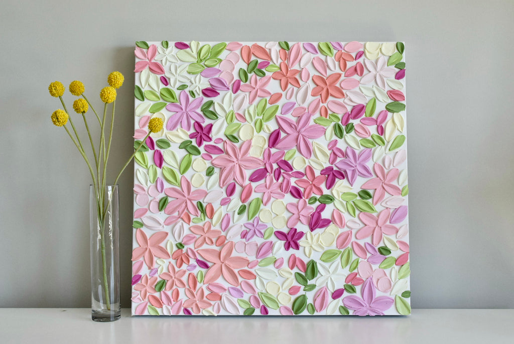 SOLD - Garden Party 20" x 20"