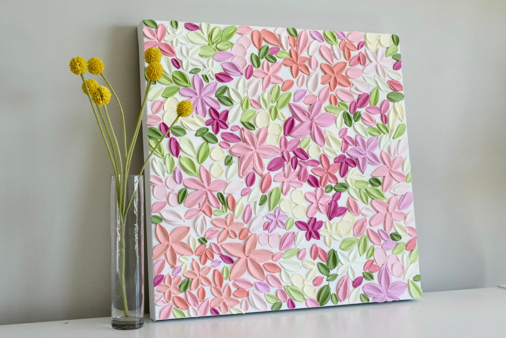 SOLD - Garden Party 20" x 20"