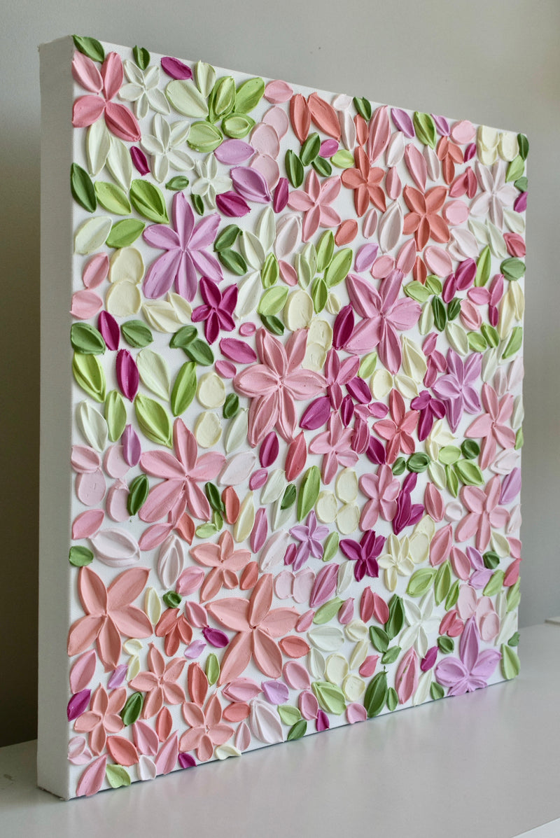 SOLD - Garden Party 20" x 20"