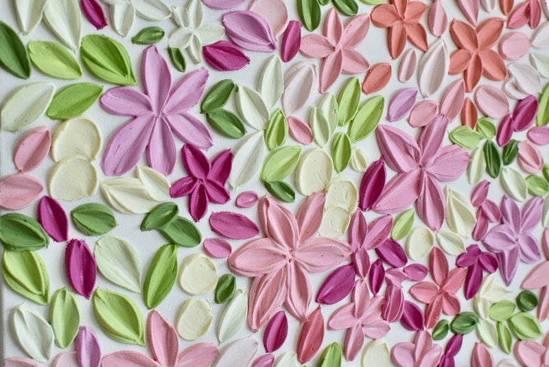 SOLD - Garden Party 20" x 20"