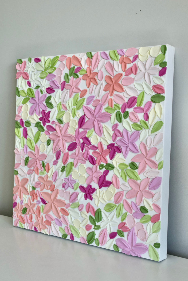 SOLD - Garden Party 20" x 20"