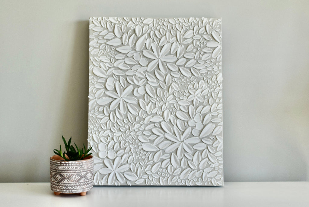 SOLD - Neutral Garden 16" x 20"