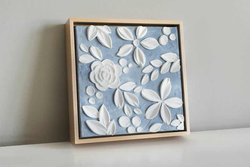 SOLD - Blue Stone 8" x 8" (Framed)