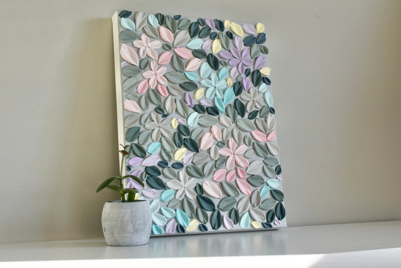 SOLD - Pastel Garden 12" x 16"