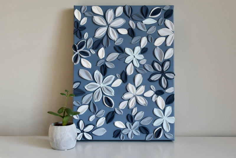 SOLD - Denim 12" x 16"