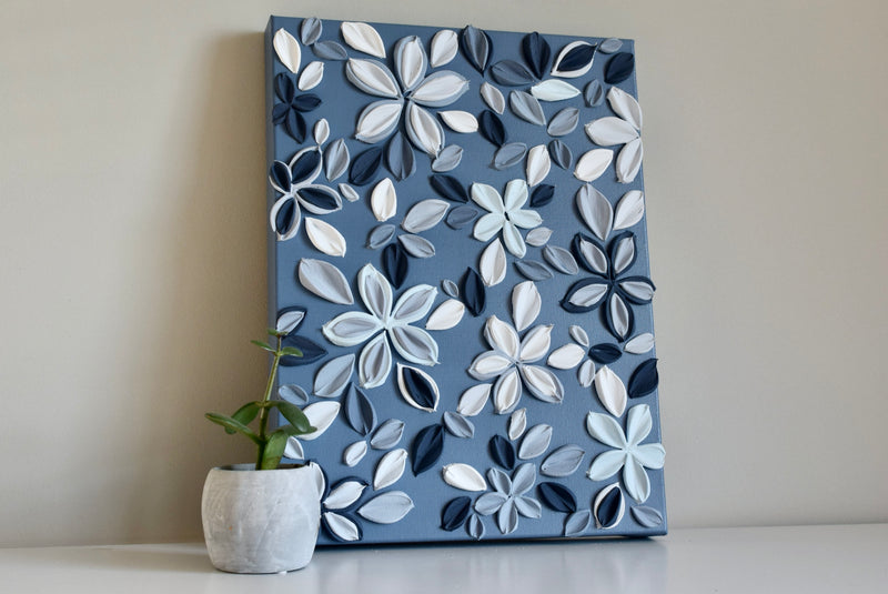 SOLD - Denim 12" x 16"