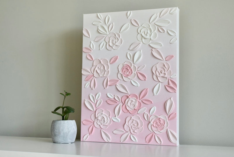 SOLD - Blossoming Rosebuds 12" x 16"