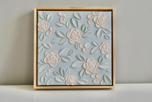 SOLD - Garden Roses 10" x 10" (Framed or Unframed)