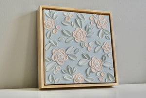 SOLD - Garden Roses 10" x 10" (Framed or Unframed)