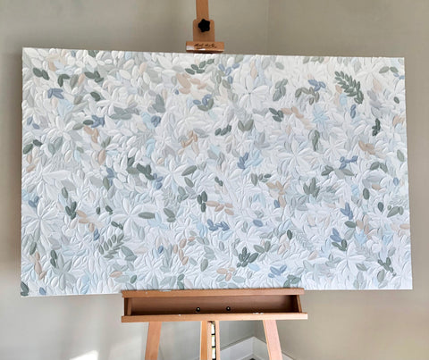 SOLD - Four Rose Garden 30" x 48"